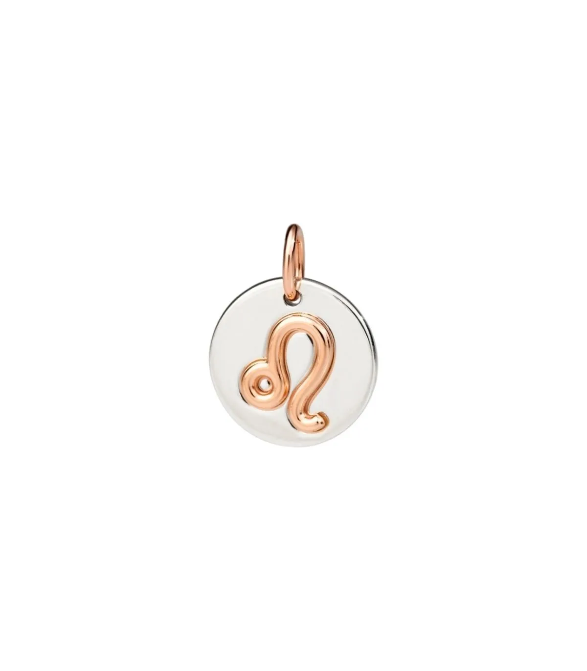 Ciondolo Dodo Zodiaco Leone Argento Oro Rosa 9Kt