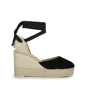 Espadrillas con zeppa nere