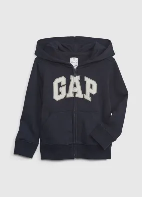 Full-Zip Hoodie with Patch Logo