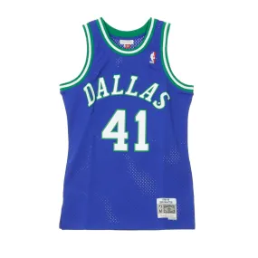 NBA Swingman Jersey Hardwood Classics No 41 Dirk Nowitzki 1998-99 Dalmav Road Original Team Colors Basketball Tank Top